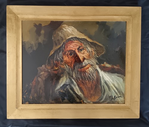 Rocca xxdipinto olio su - m.,