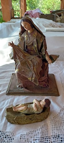 Madonna bambino presepe - e,