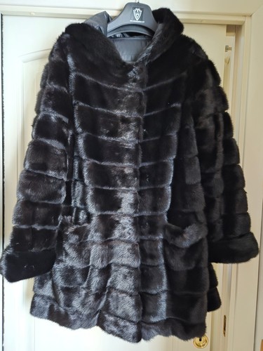 Pelliccia visone saga nera - visone,