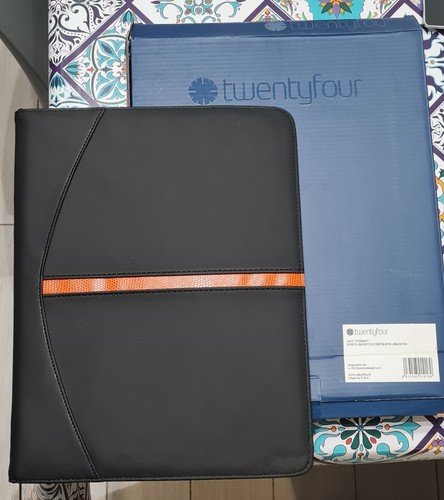 Portablocco con zip - con, arancio