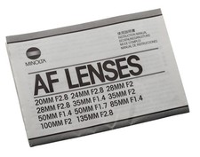 Manuale istruzioni Minolta AF