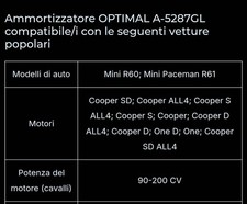 Ammortizzatori Posteriori MINI