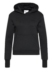 Felpa nera con cappuccio