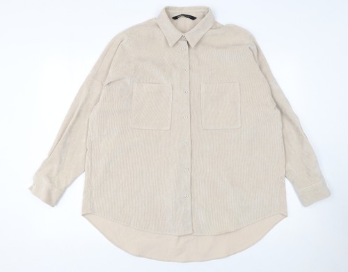 Camicia donna zara beige - camicia, in