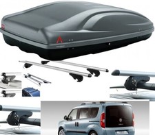 BOX AUTO PORTABAGAGLI G3 ALL TIME 480+BARRE PORTATUTTO PER FIAT DOBLO ANNO 2019