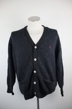 POLO RALPH LAUREN CARDIGAN MAGLIONE VINTAGE UOMO TG L WEATER MAN LANA