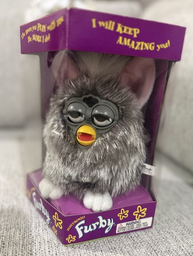 Wolf furby 1999 grigio - wolf,