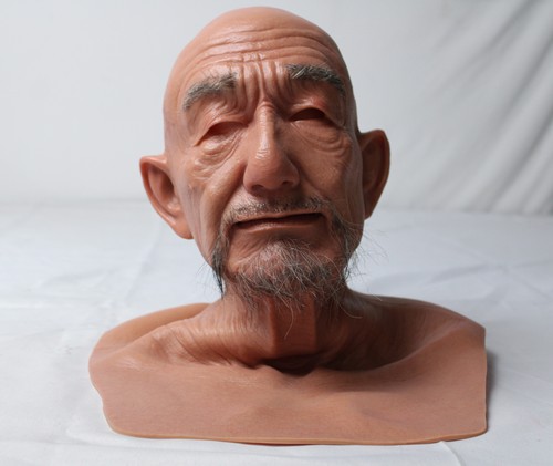Maschera uomo anziano calvo