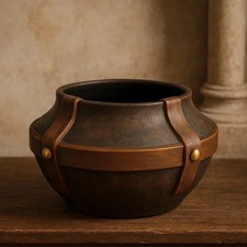 Vaso in pietra lavica largo