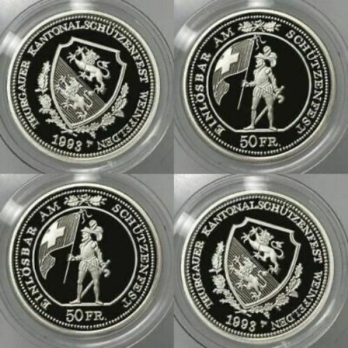 Svizzera franchi 1993 proof - svizzera, 50