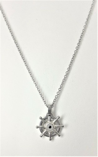 Collana uomo acciaio con - collana,