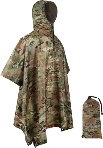 Poncho mimetico impermeabile