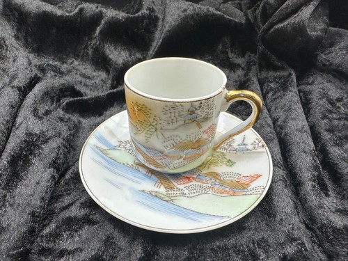 Antico set piattini - , tazza