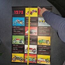 PROTAR affiche calendrier 1973 69 cm x 49 cm tamia italieri heller moto
