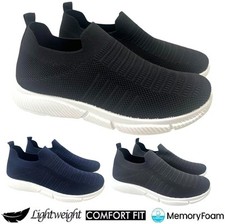 SCARPE DA GINNASTICA UOMO COMODE DA PASSEGGIO RUNNING SLIP ON DÉCOLLETÉ SPORTIVE CASUAL LEGGERE