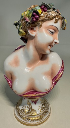 Busto porcellana capodimonte - busto,