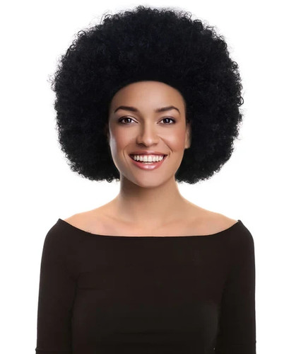 Black afro wig - afro, |