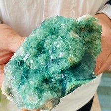 Cristallo di quarzo fluorite