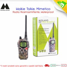 Midland G9 Pro Walkie Talkie Mimetico, Radio e Caricatore, Waterproof