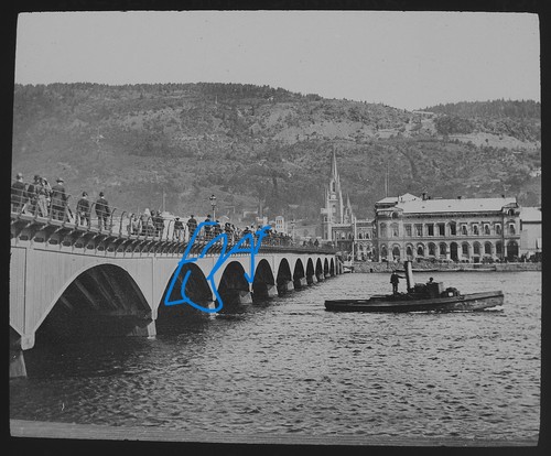 Photo drammen bridge - &, town