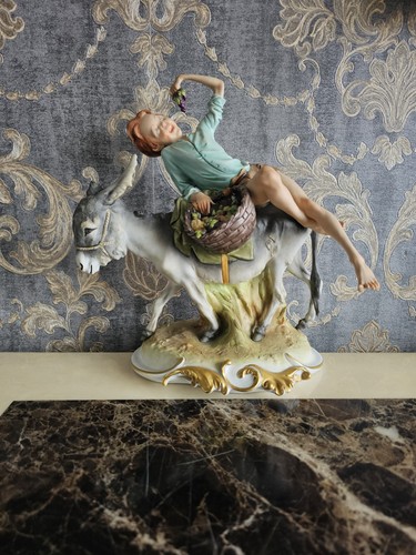 Capodimonte boy donkey - capodimonte, 'boy