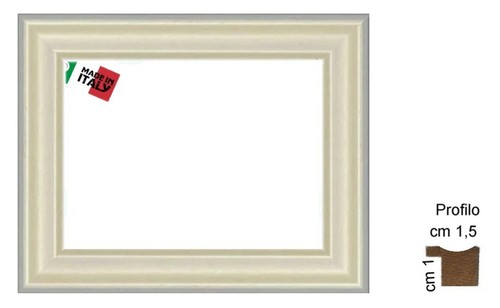 Cornice legno bianca - cornice, opaca