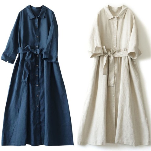 Abito donna lino cotone con - donna,