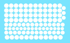 Decalcomanie Decals rond blanc