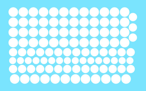 Decalcomanie decals rond blanc - decalcomanie,