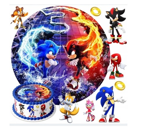 Sonic riccio blu commestibile - riccio,