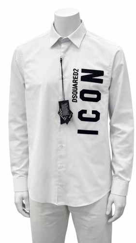 Camicia dsquared2 icon bianca - camicia,