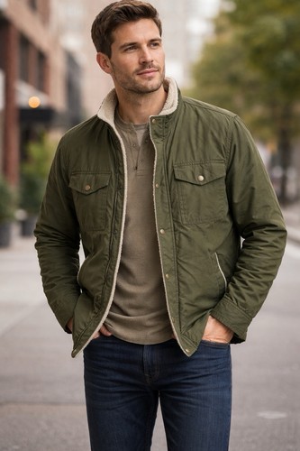 Giacca sherpa utility