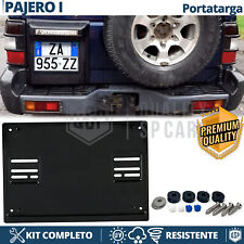 Portatarga POSTERIORE per Mitsubishi Pajero Mk1 Quadrato Kit COMPLETO in ACCIAIO
