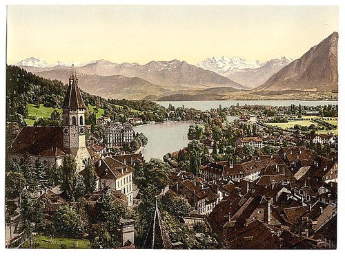 Thun veduta generale - thun,