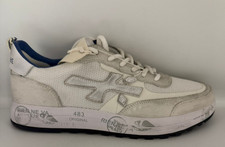 Sneakers scarpe uomo Premiata 483 never white in camoscio bianco