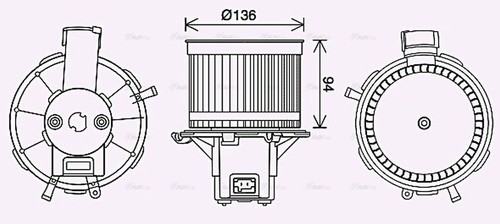 Motore ventilatore abitacolo