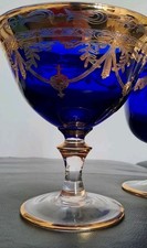 Calici blu cobalto oro - calici, e