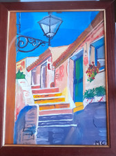 QUADRO ARTE NAIF PAESAGGI