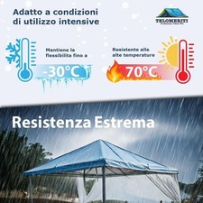 TELO PVC 650 gr/mq occhiellato rinforzato misura 10 x 10 mt