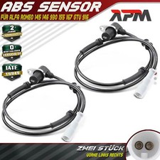 2x Sensore ABS Velocità Ruota Anteriore L+R per Alfa Romeo 145 146 930 155 167 GTV 916