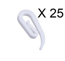 Ganci per Tenda RINFORZATI a Proboscide Paperino in Nylon Bianchi GRANDE/PICCOLO