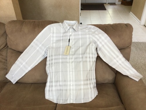Camicia uomo burberry grigia - camicia,