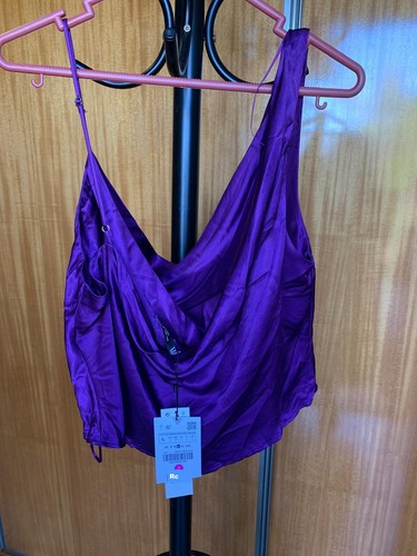 Zara nuovo top drappeggiato - zara,