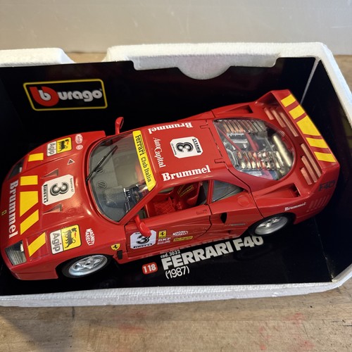 Burago ferrari f40 del - 1/18,