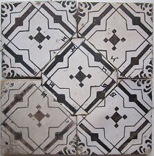 riggiole mattonelle antiche maioliche composizione 40x40 vintage piastrelle c69