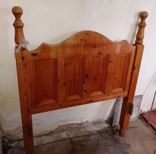 Testiera letto vintage - , pino