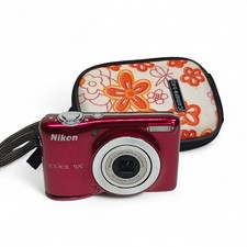 Nikon Coolpix L25 10,1 megapixel fotocamera digitale (rosso) CCD fotocamera digitale compatta + custodia