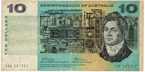 Banconota dollari - banconota, 10