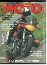 MOTO TECNICA 3/2002 VOR MX 530-ATOMO' V  1000-X TRA RAPTOR-SUZUKI GSX R 1000