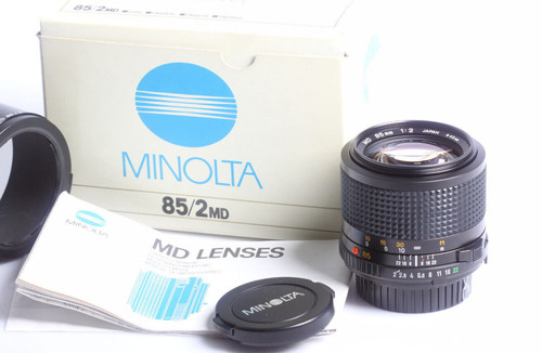 Obiettivo minolta 85mm 2 - md, 1:2